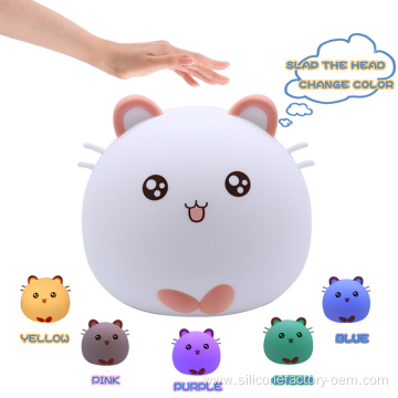 Silicone Cute Cat Jellyfish Night Light